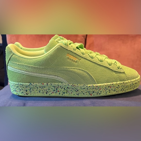 Puma Sneaker| Lime Green w/Confetti Sole| NWOT - Picture 4 of 6